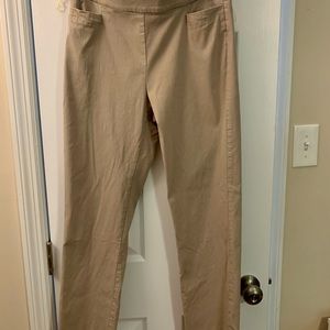 Tan straight leg work pant